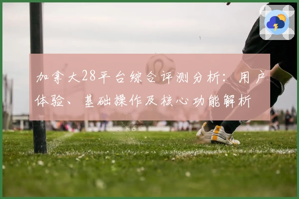 加拿大28平台综合评测分析：用户体验、基础操作及核心功能解析